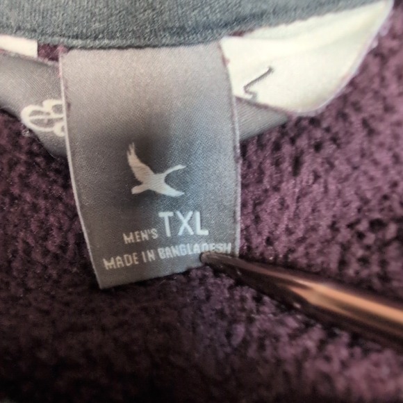 Eddie Bauer Sweatshirt Mens XL Tall Gorpcore Soft Comfort Cozy Outdoors Half Zip - Picture 6 of 11